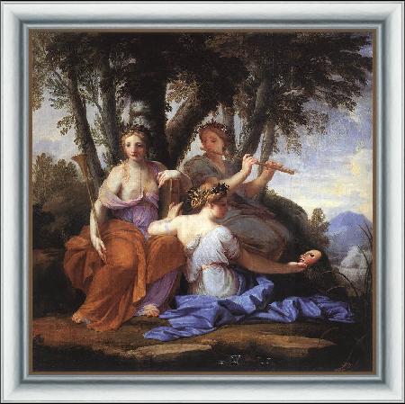 framed  LE SUEUR, Eustache The Muses: Clio, Euterpe and Thalia, Ta3123-3